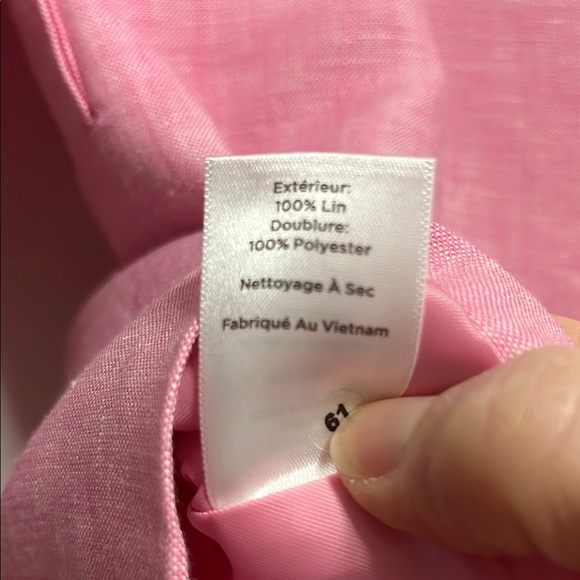 Talbots Pink Blazer with Notched Lapels and Relaxed Fit Excellent Condition - Picture 8 of 11